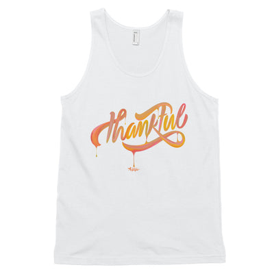 Thankful - Unisex Tank-White-XS-Made In Agapé