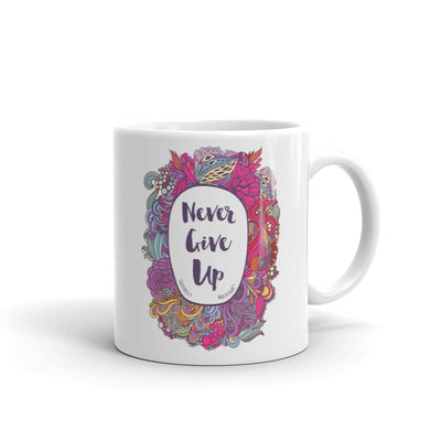 Never Give Up - Coffee Mug-11oz-Made In Agapé