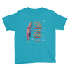 Agapé Feathers and Wings - Youth Short Sleeve Tee-Caribbean Blue-XS-Made In Agapé