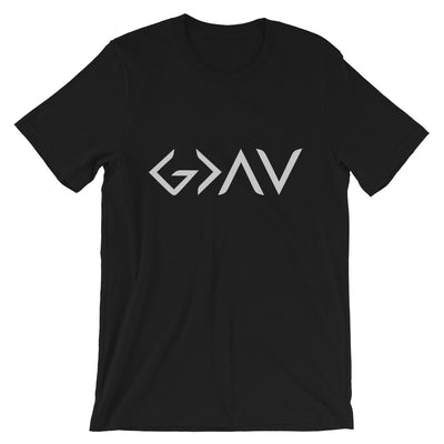 God Greater Than Highs Lows - Cozy Fit Short Sleeve Tee-Black-XS-Made In Agapé