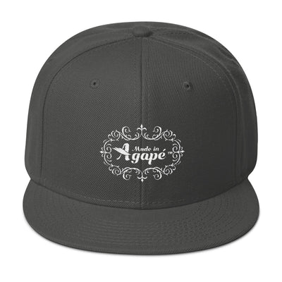 Made In Agape™ - Snapback Hat-Charcoal gray-Made In Agapé
