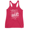 Trust In the Lord - Ladies' Triblend Racerback Tank-Vintage Shocking Pink-XS-Made In Agapé