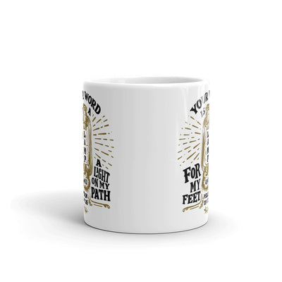 Lamp For Feet And Light On Path - Coffee Mug-11oz-Front-Made In Agapé