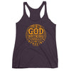 Nothing Impossible With God - Ladies' Triblend Racerback Tank-Vintage Purple-XS-Made In Agapé
