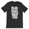 LOVE is Patient - Cozy Fit Short Sleeve Tee-Dark Grey Heather-XS-Made In Agapé