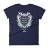 Lord Is My Strength And Shield - Ladies' Fit Tee-Navy-S-Made In Agapé