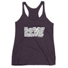 LOVE Protects - Ladies' Triblend Racerback Tank-Vintage Purple-XS-Made In Agapé