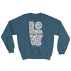 LOVE Is Patient - Men's Sweatshirt-Indigo Blue-S-Made In Agapé