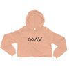 God Greater Than Highs Lows - Women's Crop Hoodie-Peach-S-Made In Agapé