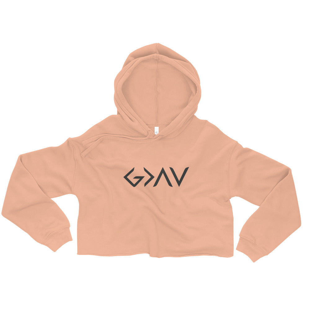 God Greater Than Highs And Lows Women s Crop Hoodie