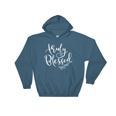 Truly Blessed - Women's Hoodie-Indigo Blue-S-Made In Agapé