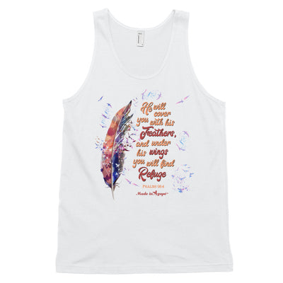 Agapé Feathers And Wings - Unisex Tank-White-XS-Made In Agapé