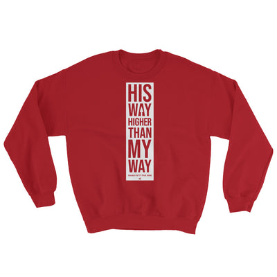 His Way Higher Than Mine - Women's Sweatshirt-Red-S-Made In Agapé