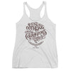 Be Strong And Courageous - Ladies' Triblend Racerback Tank-Heather White-XS-Made In Agapé