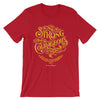 Be Strong And Courageous - Cozy Fit Short Sleeve Tee-Red-S-Made In Agapé