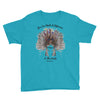 Make A Difference In This World - Youth Short Sleeve Tee-Caribbean Blue-XS-Made In Agapé