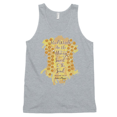 Kind Words Are Like Honey - Unisex Tank-Heather Grey-XS-Made In Agapé