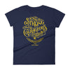 Be Strong And Courageous - Ladies' Fit Tee-Navy-S-Made In Agapé