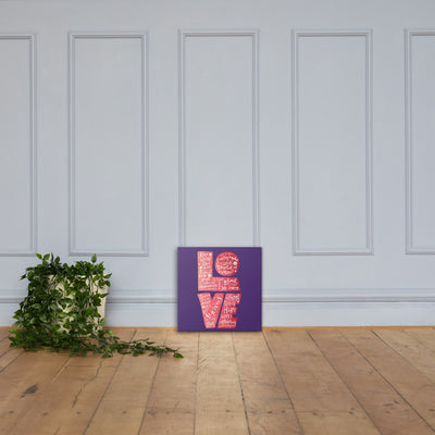 Love Is Patient - Canvas Wall Art-16×16-Made In Agapé