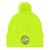Saved By Grace - Pom Pom Knit Beanie-Neon Yellow-Made In Agapé