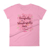 Fearfully And Wonderfully Made - Ladies' Fit Tee-CharityPink-S-Made In Agapé
