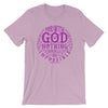 Nothing Impossible With God - Cozy Fit Short Sleeve Tee-Heather Prism Lilac-S-Made In Agapé