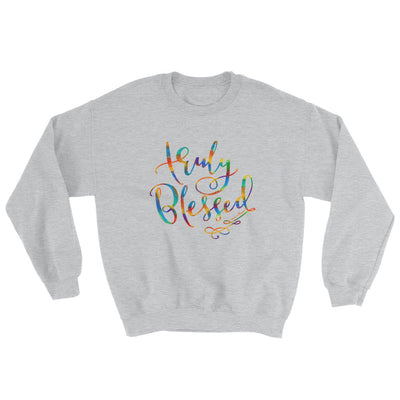 Truly Blessed - Women's Sweatshirt-Sport Grey-S-Made In Agapé