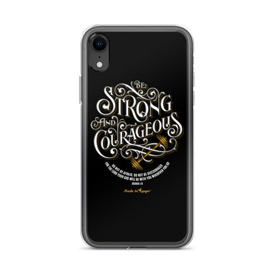 Be Strong And Courageous - iPhone Case-iPhone XR-Made In Agapé