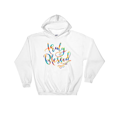 Truly Blessed - Women's Hoodie-White-S-Made In Agapé