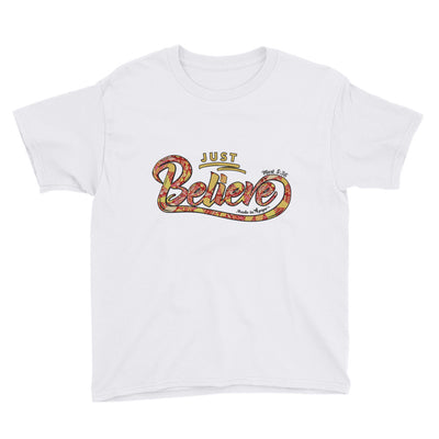 Just Believe - Youth Short Sleeve Tee-White-XS-Made In Agapé