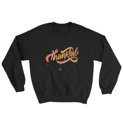 Thankful - Women's Sweatshirt-Black-S-Made In Agapé