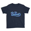 Just Believe - Youth Short Sleeve Tee-Navy-XS-Made In Agapé