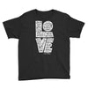 LOVE is Patient - Youth Short Sleeve Tee-Black-XS-Made In Agapé