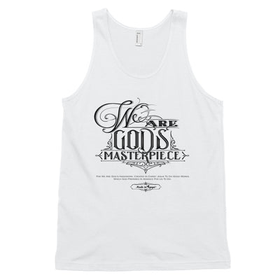 We Are God's Masterpiece - Unisex Tank-White-XS-Made In Agapé