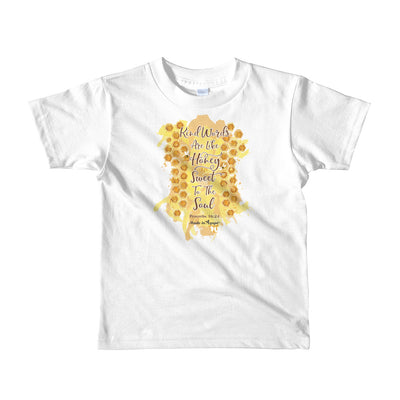 Kind Words Are Like Honey - Kids T-Shirt-White-2yrs-Made In Agapé