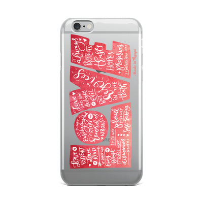 LOVE Protects - iPhone Case-iPhone 6 Plus/6s Plus-Made In Agapé