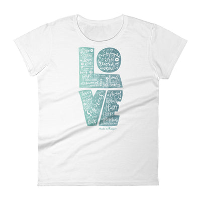 LOVE Is Patient - Ladies' Fit Tee-White-S-Made In Agapé