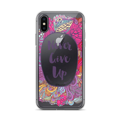 Never Give Up - iPhone Case-iPhone X/XS-Made In Agapé