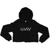 God Greater Than Highs Lows - Women's Crop Hoodie-Black-S-Made In Agapé