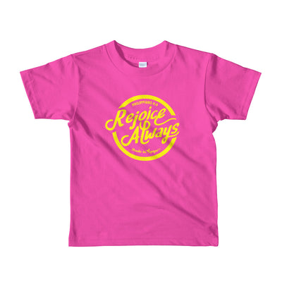 Rejoice Always - Kids T-Shirt-Fuchsia-2yrs-Made In Agapé