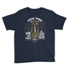 Lamp For Feet And Light On Path - Youth Short Sleeve Tee-Navy-XS-Made In Agapé