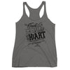 Trust In the Lord - Ladies' Triblend Racerback Tank-Premium Heather-XS-Made In Agapé