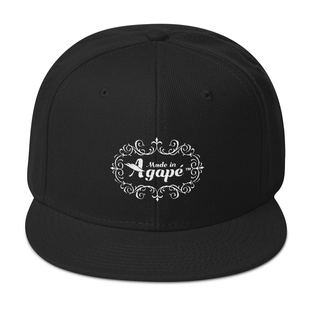 Made In Agape™ - Snapback Hat-Black-Made In Agapé