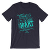 Trust In The Lord - Cozy Fit Short Sleeve Tee-Navy-XS-Made In Agapé