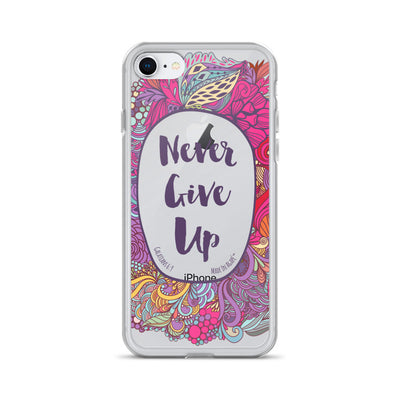 Never Give Up - iPhone Case-iPhone 7/8-Made In Agapé