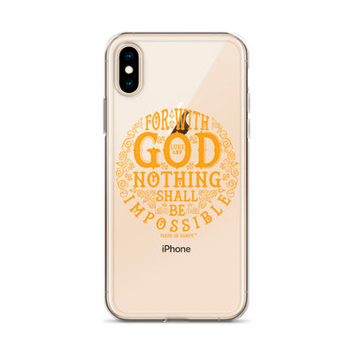 Nothing Impossible With God - iPhone Case-Made In Agapé