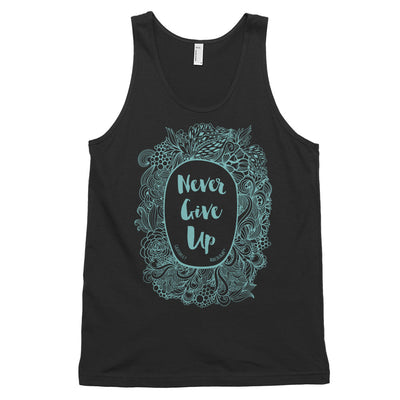 Never Give Up - Unisex Tank-Black-XS-Made In Agapé