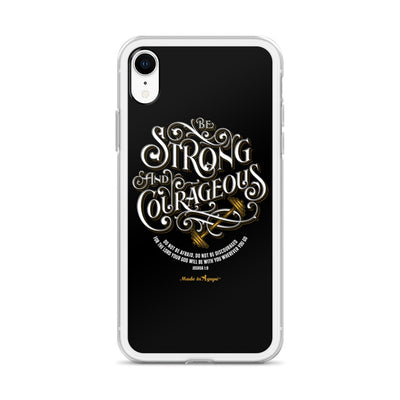 Be Strong And Courageous - iPhone Case-Made In Agapé