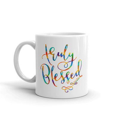 Truly Blessed - Coffee Mug-11oz-Left Handle-Made In Agapé