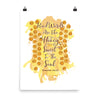Kind Words Like Honey - Poster-18×24-Made In Agapé